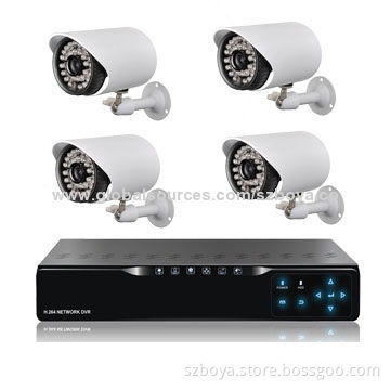 PoE NVR with 4pcs 1.3MP 960P IP Cameras